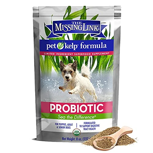 Pet Kelp Probiotic Powder Formula, Organic & Limited Ingredient Superfood Supplement, Kelp, Flaxseed, Pumpkin & Probiotics, Omegas & Probiotics For Digestive Health For Puppy, Adult & Senior Dogs, 8oz 3 Pet Kelp Probiotic Powder Formula, Organic & Limited Ingredient Superfood Supplement, Kelp, Flaxseed, Pumpkin & Probiotics, Omegas & Probiotics For Digestive Health For Puppy, Adult & Senior Dogs, 8oz