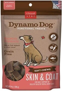 Cloud Star Dynamo Dog Skin & Coat Treats – Chewy Treat With Fish Oil For Shiny Coat (14 Oz. Salmon) -Dog Supply Store 51KT7JHnzYL. AC