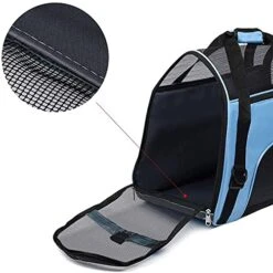 JOZZY Pet Travel Bag Portable Travel Carrying Dog Bag Breathable Waterproof Pet Backpack Dog Carrier Pet Handle Bags Pet Transport Cat Bags Outdoor (Color : Blue, Size : Medium) 18 JOZZY Pet Travel Bag Portable Travel Carrying Dog Bag Breathable Waterproof Pet Backpack Dog Carrier Pet Handle Bags Pet Transport Cat Bags Outdoor (Color : Blue, Size : Medium) -Dog Supply Store 51KicNm1d1L