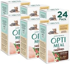 OPtimeal Grain-Free Dog Food - Proudly Ukrainian - Non-Grain Dog Food Dry Recipe, Dry Dog Food To Support Healthy Weight Maintenance - Toy Breeds (2.8lbs Total (2-Pack), Lamb & Veggies) -Dog Supply Store 51L3bagNoL. AC
