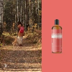 Everpath Natural Salmon Oil Omega Boost For Dogs And Cats 473 Ml / 16 Fl Oz | USA Made | Wild Norwegian Salmon Oil | Coat, Skin & Immune System Support | Natural Pet Remedy -Dog Supply Store 51LAJRiDsFL