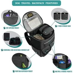 PetAmi Dog Travel Bag Backpack, Airline Approved Dog Bags For Traveling, Puppy Diaper Bag Supplies, Pet Camping Essentials Hiking Accessories Dog Mom Gift, Food Container, Collapsible Bowls, Dark Gray 18 PetAmi Dog Travel Bag Backpack, Airline Approved Dog Bags For Traveling, Puppy Diaper Bag Supplies, Pet Camping Essentials Hiking Accessories Dog Mom Gift, Food Container, Collapsible Bowls, Dark Gray -Dog Supply Store 51LFoIQZzuL