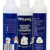 Petway Petcare Wicked White Whitening & Stain Removal Shampoo For Dogs With White Coat, Deep Cleanse To The Coat & Skin, Free Of Phosphates & Parabens, PH Balanced, Removes Dirt & Odor, 250ml