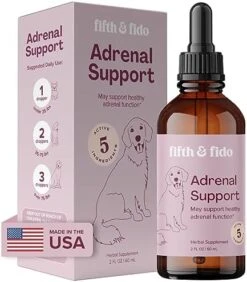 Adrenal Support For Dogs - Adrenal Support Supplements - Kidney Support For Dogs - Natural Cushings Treatment For Dog Kidney Support - Dog Adrenal Support - Add To Dog Treats Or Kidney Dog Food -Dog Supply Store 51LkYkJ1NQL. AC
