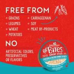 Stella & Chewy's Lil Bites Savory Stews For Small Breeds Chicken & Salmon Dinner In Broth, 2.7 Oz. Cups (Pack Of 12) -Dog Supply Store 51M2R8zkWTL