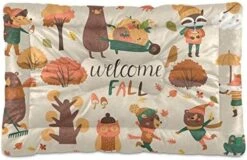 Dog Bed Cartoon Healthy Food Nuts Crate Pad Mat 24''x18'' Washable Pet Bed Cat Beds Soft Dog Mattress- Anti-Slip Kennel Pad Luxury Color -Dog Supply Store 51M66ilYoNL. AC