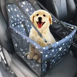 Dog Booster Seat,plplaaoo Dog Car Seat, Pet Car Seat For Back And Front Seat, Oxford Cloth Pet Dog Cat Car Front Seat, Non Slip Mat Basket Pet Safety Carrier, Car Seat For Dogs Cats[Blue Black] -Dog Supply Store 51MFHXRupIL