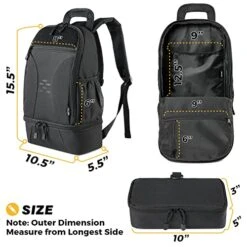 DBTAC Tactical Pet Travel Bag Small | Compact Pet Supplies Backpack For Small Dogs Cats Road Trip Outdoor Travel W/Insulated Pocket & 1x Lined Food Carrier, Black -Dog Supply Store 51MkjEqmMaL