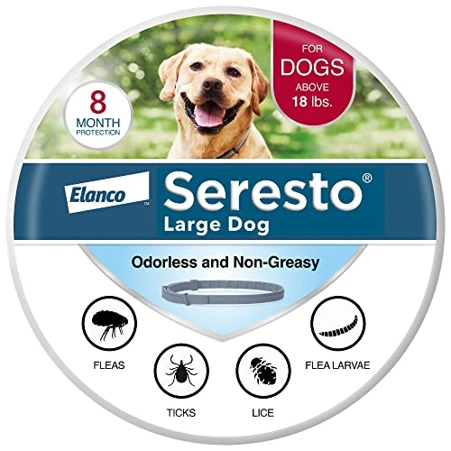 Seresto Large Dog Vet-Recommended Flea & Tick Treatment & Prevention Collar For Dogs Over 18 Lbs. | 8 Months Protection 3 Seresto Large Dog Vet-Recommended Flea & Tick Treatment & Prevention Collar For Dogs Over 18 Lbs. | 8 Months Protection