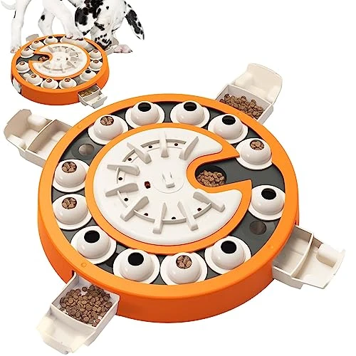 Large Dog Puzzle Toys, Dog Treat Feeding Toys Food Feeder Dispenser Level 3 2 1 Interactive Games For Large/Medium/Small Dogs Entertainment Toys 3 Large Dog Puzzle Toys, Dog Treat Feeding Toys Food Feeder Dispenser Level 3 2 1 Interactive Games For Large/Medium/Small Dogs Entertainment Toys