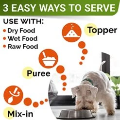 STRELLALAB Pumpkin For Dogs - 8.1oz High Fiber Powder Supplement - Stool Consistency And Softener - Diarrhea, Constipation, Upset Stomach, Food Sensitivity, Scoot - Digestion Support - Made In USA -Dog Supply Store 51NrzWK9tDL