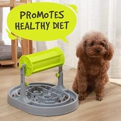 Dog Puzzle Toys For Smart Dogs Upgraded - Promotes Brain Stimulation And Healthy Eating - Slow Dispensing Food - No More Boredom - Adjustable Height For Medium/Large Dog -Dog Supply Store 51OD4UqwMAS