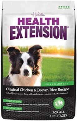 Health Extension Dry Dog Food, Natural Food With Added Vitamins & Minerals, Suitable For Puppies & Dogs, Original Chicken & Brown Rice Recipe (4 Pound / 1.8 Kg) -Dog Supply Store 51OVT3BncPL. AC