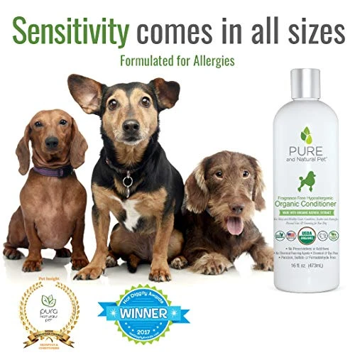 Pure And Natural Pet - Fragrance Free Hypoallergenic Organic Conditioner Fragrance Free 16 Oz. 4 Pure And Natural Pet - Fragrance Free Hypoallergenic Organic Conditioner Fragrance Free 16 Oz. - Image 2
