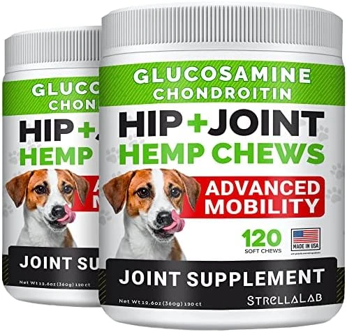 Hemp Treats - Glucosamine Dog Joint Supplement + Omega 3 - W/Hemp Oil - Chondroitin, MSM - Advanced Mobility Chews - Joint Pain Relief - Hip & Joint Care - Chicken Flavor - 120 Ct - Made In USA 12 Hemp Treats - Glucosamine Dog Joint Supplement + Omega 3 - W/Hemp Oil - Chondroitin, MSM - Advanced Mobility Chews - Joint Pain Relief - Hip & Joint Care - Chicken Flavor - 120 Ct - Made In USA - Image 10