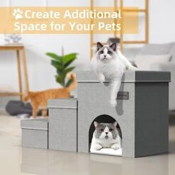 Dog Stairs-3 Steps Folding Pet Stairs With Storage Dog Steps For Bed Or Couch For Small Medium Or Large Dogs,Holding Up To 100 Lbs Pets 10 Dog Stairs-3 Steps Folding Pet Stairs With Storage Dog Steps For Bed Or Couch For Small Medium Or Large Dogs,Holding Up To 100 Lbs Pets -Dog Supply Store 51PFS0ahtlL