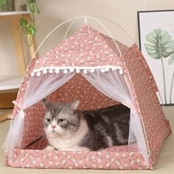 LEFEDA Pet Bed Pet Tent Bed For Cat House Cozy Pet Products Accessories Nest Comfy Calming Cat Beds For Small Dogs Tent Hammock Pets Supplies (Color : Q) -Dog Supply Store 51PNZ5vSblL