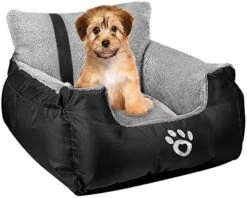 FRISTONE Dog Car Seat, Dog Booster Car Seat Travel Carrier With Clip-on Safety Leash And Storage Pocket Dog Seat For Puppy, Small Pet Comfortable And Anti-Slip - Black 20 FRISTONE Dog Car Seat, Dog Booster Car Seat Travel Carrier With Clip-on Safety Leash And Storage Pocket Dog Seat For Puppy, Small Pet Comfortable And Anti-Slip - Black -Dog Supply Store 51PTmB7cfvL. AC