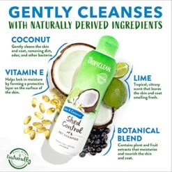 TropiClean Lime & Coconut Deshedding Dog Shampoo For Shedding Control | Natural Pet Shampoo Derived From Natural Ingredients | Cat Friendly | Made In The USA | 20 Oz. 9 TropiClean Lime & Coconut Deshedding Dog Shampoo For Shedding Control | Natural Pet Shampoo Derived From Natural Ingredients | Cat Friendly | Made In The USA | 20 Oz. -Dog Supply Store 51Py5LClvVL