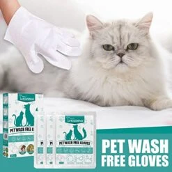 Pet Gloves For Cats And Dogs Bathing And Grooming Easy To Use Just Gently Dry Ideal Pet Wipes3ml Pet Supplies For Dogs Bowls With Storage (B, One Size) 11 Pet Gloves For Cats And Dogs Bathing And Grooming Easy To Use Just Gently Dry Ideal Pet Wipes3ml Pet Supplies For Dogs Bowls With Storage (B, One Size) -Dog Supply Store 51QMIpEhBkL