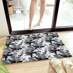 Cartoon Animal Zoo Decorative Doormat 18"x30", Non Slip Non Shedding Absorbent Indoor Area Rug, Washable Thick Plush Door Mat For Front Layered Kitchen Bathroom, Dog Tiger Lion Elephant Penguin Goat -Dog Supply Store 51QTYMbWUfS. AC