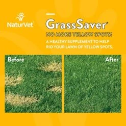 NaturVet GrassSaver| Wafers For Dogs – Help Keep Grass Green, Rid Your Lawn Of Yellow Patches Caused By Dog Urine| No More Yellow Spots| DL-Methionine & Enzymes – 300 Ct -Dog Supply Store 51QWltboLEL