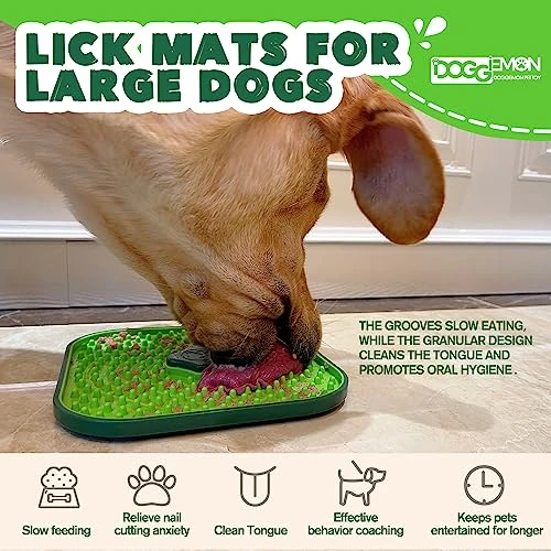 Dogginmen Dog Lick Mat,Licking Mat For Large Medium Small Dogs And Cats Crate,Interactive 7.1" Large Size Lick Mats For Crate Training,Reduce Anxiety And Boredom,Dog Lick Mat Treat For Peanut Butter 5 Dogginmen Dog Lick Mat,Licking Mat For Large Medium Small Dogs And Cats Crate,Interactive 7.1" Large Size Lick Mats For Crate Training,Reduce Anxiety And Boredom,Dog Lick Mat Treat For Peanut Butter - Image 3
