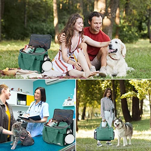 BAGLHER Dog Travel Bag Backpack Pet Supplies Backpack Pet Accessories Storage Bag 5-Piece Set With Shoulder Strap 2 Lined Pet Food Containers 4 Foldable Feeding Bowls Essential Kit For Pet Travel 6 BAGLHER Dog Travel Bag Backpack Pet Supplies Backpack Pet Accessories Storage Bag 5-Piece Set With Shoulder Strap 2 Lined Pet Food Containers 4 Foldable Feeding Bowls Essential Kit For Pet Travel - Image 4