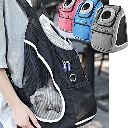 JOZZY Pet Travel Bag Cat Carrier Bag Backpack Small Dog Carriers Travel Transport Bags Outdoor Portable Oxford Mesh Pets Puppy Kitten Backpack Bag (Color : Black) 5 JOZZY Pet Travel Bag Cat Carrier Bag Backpack Small Dog Carriers Travel Transport Bags Outdoor Portable Oxford Mesh Pets Puppy Kitten Backpack Bag (Color : Black) - Image 3