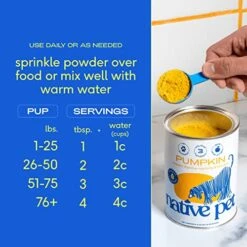 Native Pet Omega Oil For Dogs & Pumpkin For Dogs | Dog Fish Oil Supplements | All-Natural, Organic Pumpkin Fiber For Dogs | 8 Oz. Omega Oil & Pumpkin Powder -Dog Supply Store 51RV9BSwlmL