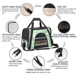 Miningcase Cat Carrier Portable Dog Travel Carrier Pet Bag Breathable Duffle Bags With Green Hand Drawn Healthy Food Pattern For Small Animals 19 Miningcase Cat Carrier Portable Dog Travel Carrier Pet Bag Breathable Duffle Bags With Green Hand Drawn Healthy Food Pattern For Small Animals -Dog Supply Store 51RkEKuvGfS