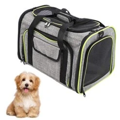 Pet Travel Bag, Dog Foldable Double Expandable Travel Tote Bag Food Container Multi-Function Oxford Fabric Pet Carrier Bag With Breathable Mesh -Dog Supply Store 51SZsMUKwUL