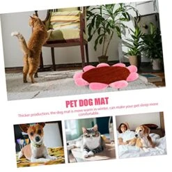 CRILSTYLEO Pet Mat Small Pet Bed Plush Cat Mat Kitten Mat Pad Washable Dog Beds Cat Mat For Food Thick Mattress Topper Full Pet Nest Cushion Dog Sleeping Cushion Household Pet Bed Brown Puppy -Dog Supply Store 51SiUWjqPrL