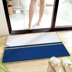 Cartoon Animal Zoo Decorative Doormat 18"x30", Non Slip Non Shedding Absorbent Indoor Area Rug, Washable Thick Plush Door Mat For Front Layered Kitchen Bathroom, Dog Tiger Lion Elephant Penguin Goat -Dog Supply Store 51SnOE0nAGL. AC 1