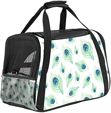 Miningcase Cat Carrier Portable Dog Travel Carrier Pet Bag Breathable Duffle Bags With Green Hand Drawn Healthy Food Pattern For Small Animals 11 Miningcase Cat Carrier Portable Dog Travel Carrier Pet Bag Breathable Duffle Bags With Green Hand Drawn Healthy Food Pattern For Small Animals - Image 9
