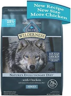 Blue Buffalo Wilderness High Protein Natural Adult Dry Dog Food Plus Wholesome Grains, Chicken 28 Lb Bag 26 Blue Buffalo Wilderness High Protein Natural Adult Dry Dog Food Plus Wholesome Grains, Chicken 28 Lb Bag -Dog Supply Store 51TYWkSF88L. AC