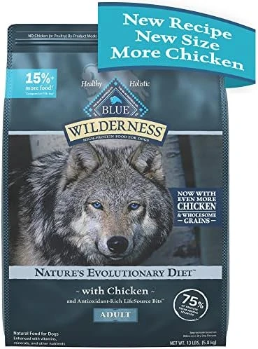 Blue Buffalo Wilderness High Protein Natural Adult Dry Dog Food Plus Wholesome Grains, Chicken 28 Lb Bag 12 Blue Buffalo Wilderness High Protein Natural Adult Dry Dog Food Plus Wholesome Grains, Chicken 28 Lb Bag - Image 11