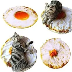 Ipetboom 3pcs Fried Kitten Quilt Animals Cushion Throw Sleeping Animal Blankets Mat Cover Pad Puppy Fleece D Blanket Food For Dog Other Cat Shaped Breakfast Pet Sleep Egg Bed Cm Funny 18 Ipetboom 3pcs Fried Kitten Quilt Animals Cushion Throw Sleeping Animal Blankets Mat Cover Pad Puppy Fleece D Blanket Food For Dog Other Cat Shaped Breakfast Pet Sleep Egg Bed Cm Funny -Dog Supply Store 51TrXCp6WYL. AC