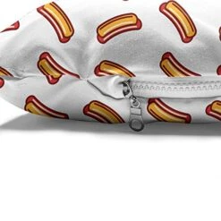 Ambesonne Hot Dog Pet Bed, Simple Hot Dog Food Pictogram Buns And Sausages, Chew Resistant Pad For Dogs And Cats Cushion With Removable Cover, 24" X 39", Orange Burgundy 7 Ambesonne Hot Dog Pet Bed, Simple Hot Dog Food Pictogram Buns And Sausages, Chew Resistant Pad For Dogs And Cats Cushion With Removable Cover, 24" X 39", Orange Burgundy -Dog Supply Store 51TyzhoA6nL