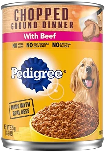 PEDIGREE CHOPPED GROUND DINNER Adult Canned Soft Wet Dog Food Beef, Bacon & Cheese Flavor, 22 Oz. Cans (Pack Of 12) 17 PEDIGREE CHOPPED GROUND DINNER Adult Canned Soft Wet Dog Food Beef, Bacon & Cheese Flavor, 22 Oz. Cans (Pack Of 12) - Image 15