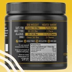 Doc Itchy Rejuvenating Hair-Grower Dog Pet Chews | Medical-Strength 10mg Melatonin | Hair Growth Booster | Senior Dog Energizer | Calming | Clinical High-Dose | Food Allergy Safe | Vegan | 90 Count -Dog Supply Store 51UgLCnnn5L