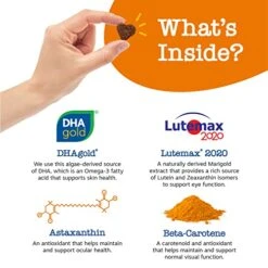 Zesty Paws Eye Supplement For Dogs - Vision Support With Lutein + Vitamin C & Astaxanthin Antioxidants - Dog Vitamins For Eyes + Fish Oil For Omega 3 EPA & DHA Fatty Acids For Senior Dogs - 90 Chews -Dog Supply Store 51UixBbhD2L