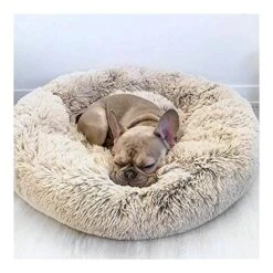 YangYan Dropship Faux Fur Dog Beds Orthopedic Donut Cat Pet Bed For Dropship Cama Perro Dogs - Self Warming Indoor Round Pillow Cuddler (Color : Gloves, Size : 40cm)