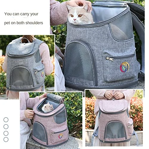 N/A NA Foldable Four Seasons Cat And Dog Backpack Breathable Design Cat Food Storage Bag Shoulder Cat Bag With Inner Seat Belt Chihuahua Suitcase Suitable For Travel Hiking Camping Camping Pink 4 N/A NA Foldable Four Seasons Cat And Dog Backpack Breathable Design Cat Food Storage Bag Shoulder Cat Bag With Inner Seat Belt Chihuahua Suitcase Suitable For Travel Hiking Camping Camping Pink - Image 2