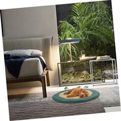 Balacoo Kennel Mat Bedding For Guinea Pigs Summer Dog Pad Doghouse Cooling Mat Dog Straw Mat Summer Pet Mat Pet Sleeping Cushion Dog Sleeping Mat Short Plush Green The Cat Lining -Dog Supply Store 51Vzu1PCT2L