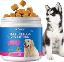 Flea And Tick Prevention For Dogs Chewable Flea And Ticks Treats, 150PCS Dog Flea & Tick Prevention Control Supplement, Flea And Tick Chews For Dogs, Oral Flea Pills For Dogs (Peking Duck Flavor) -Dog Supply Store 51W TYjA0cL. AC