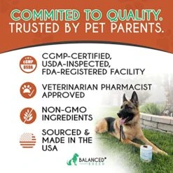 Balanced Breed Dog Vitamins Probiotics Dogs Glucosamine Dogs Chews Dog Joint Supplement Large Breed Dog Calming Treats Dog Multivitamin Dog Vitamins Supplements Dog Anxiety Relief Dog Pill Pocket Chew 9 Balanced Breed Dog Vitamins Probiotics Dogs Glucosamine Dogs Chews Dog Joint Supplement Large Breed Dog Calming Treats Dog Multivitamin Dog Vitamins Supplements Dog Anxiety Relief Dog Pill Pocket Chew -Dog Supply Store 51WryXs31mL