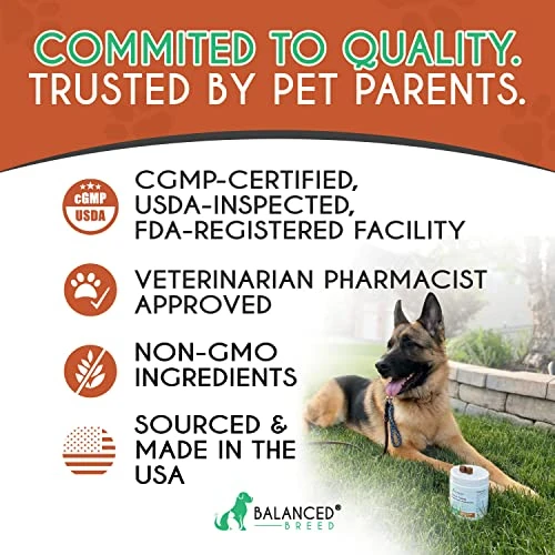 Balanced Breed Dog Vitamins Probiotics Dogs Glucosamine Dogs Chews Dog Joint Supplement Large Breed Dog Calming Treats Dog Multivitamin Dog Vitamins Supplements Dog Anxiety Relief Dog Pill Pocket Chew 6 Balanced Breed Dog Vitamins Probiotics Dogs Glucosamine Dogs Chews Dog Joint Supplement Large Breed Dog Calming Treats Dog Multivitamin Dog Vitamins Supplements Dog Anxiety Relief Dog Pill Pocket Chew - Image 4