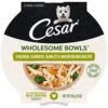 CESAR WHOLESOME BOWLS Adult Soft Wet Dog Food Toppers Chicken, Carrots, Barley & Green Beans Recipe, (10) 3 Oz. Bowls