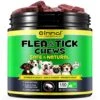 Flea And Tick Prevention For Dogs Chewable Flea And Ticks Treats, 150PCS Dog Flea & Tick Prevention Control Supplement, Flea And Tick Chews For Dogs, Oral Flea Pills For Dogs (Peking Duck Flavor) 2 Flea And Tick Prevention For Dogs Chewable Flea And Ticks Treats, 150PCS Dog Flea & Tick Prevention Control Supplement, Flea And Tick Chews For Dogs, Oral Flea Pills For Dogs (Peking Duck Flavor) -Dog Supply Store 51XIjpynoFL